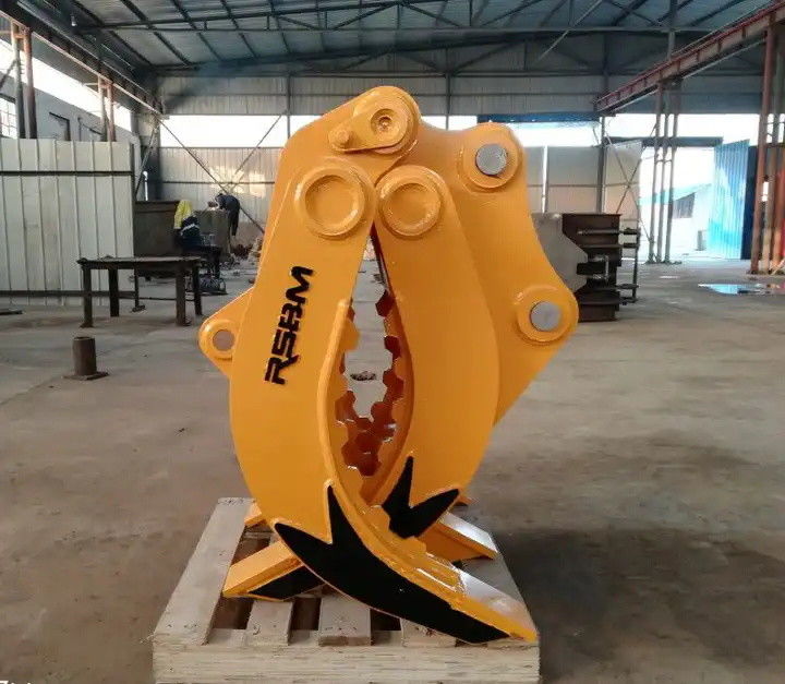 2-84 Ton Excavator Log Grapple RSBM Mechanical Grapple For Compact Tractor