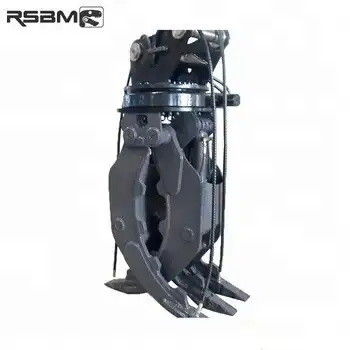 Full 360 Degree Excavator Log Grapple Hydraulic Rotator Fit To 1-45t Excavator