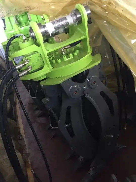 Full 360 Degree Excavator Log Grapple Hydraulic Rotator Fit To 1-45t Excavator