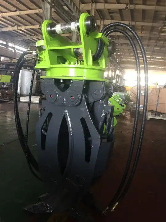 Full 360 Degree Excavator Log Grapple Hydraulic Rotator Fit To 1-45t Excavator