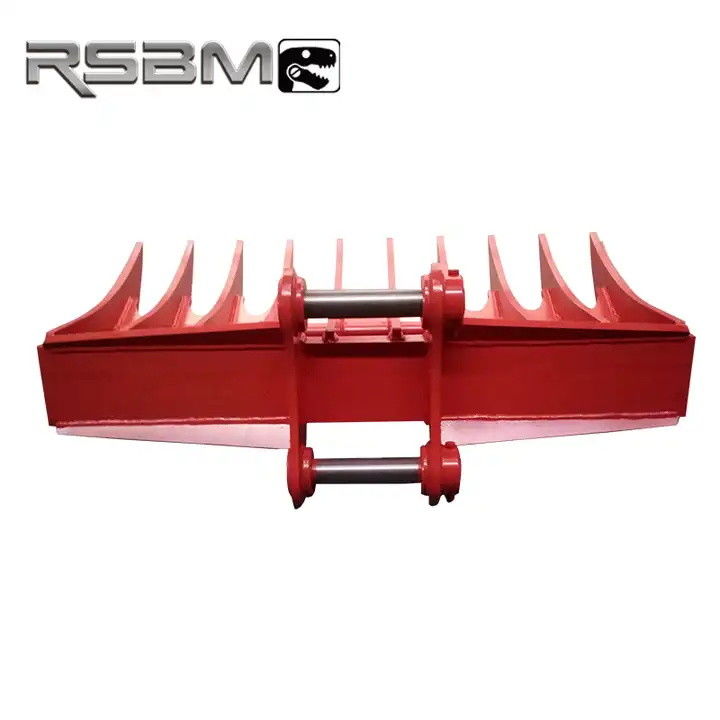 Q345B Excavator Root Rake Heavy Duty Root Rake For Large Land Clearing Jobs