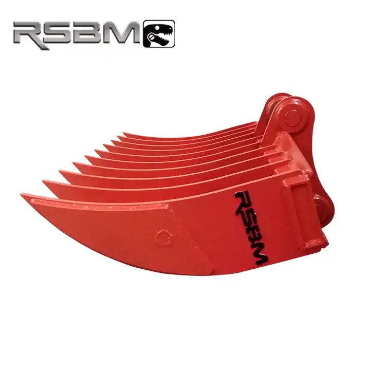 Q345B Excavator Root Rake Heavy Duty Root Rake For Large Land Clearing Jobs