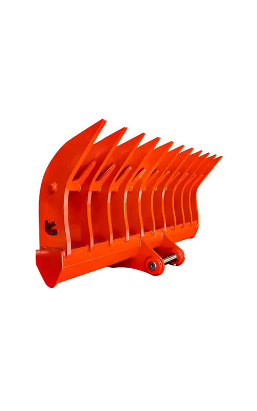 10-20T Root Rake For Excavator  sweeping long bulky debris left on the ground
