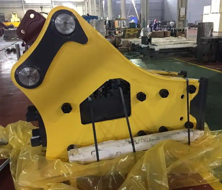 Side Type Rock Hammer Excavator 100kg-500kg Hydraulic Breaker For Mini Excavator