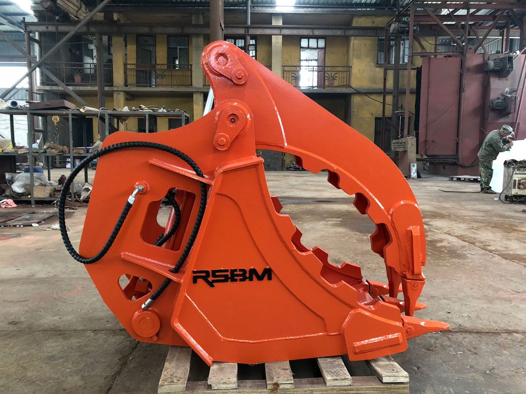 Durable Steel Excavator Grab Bucket Optimal For Debris Sorting
