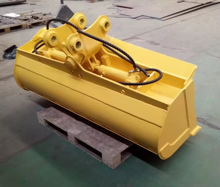 Auxiliary Blade Adopts 30MnB NM360/400 Excavator Mud Bucket For Slope Trimming