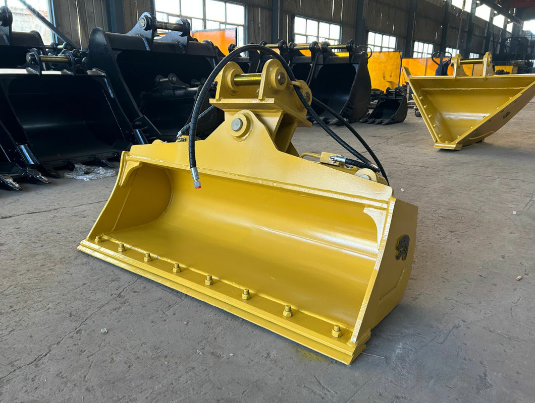 Durable Excavator Tilting Bucket With Dual Cutting Edges And Bucket Capacity 0.1-2.1m3