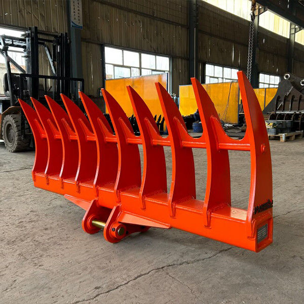250 lbs Shipping Weight Excavator Root Rake with Curved Teeth Contiguous United States