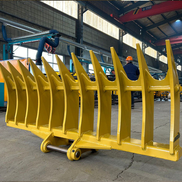 1200mm-2400mm Width Tractor Root Grapple Rake for Ground Shipping Performance