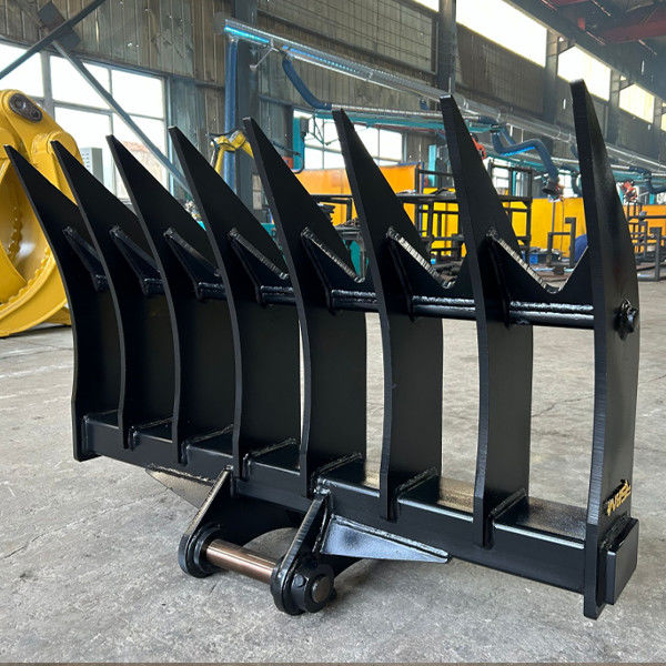 6-12 Teeth Excavator Root Rake for Ground Shipping to Contiguous United States
