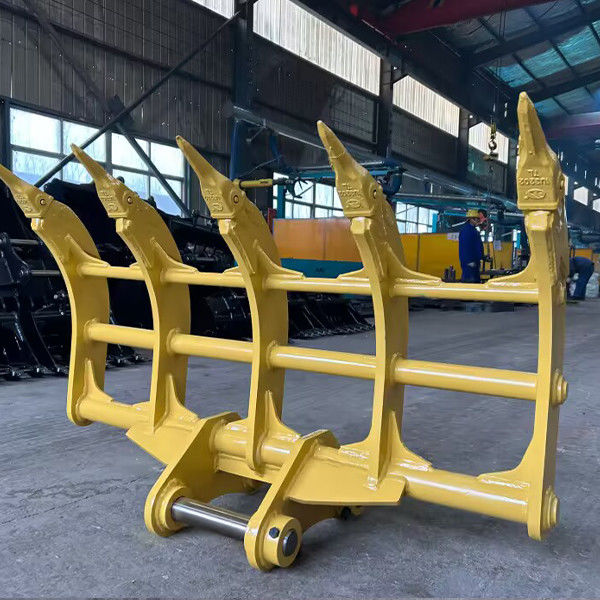 5-7 Business Days Excavator Rake Attachment Optimized Tine Spacing for Debris Clearing